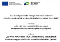 SCHVÁLENÁ modifikace 10. výzvy MAS Vladař - IROP 5